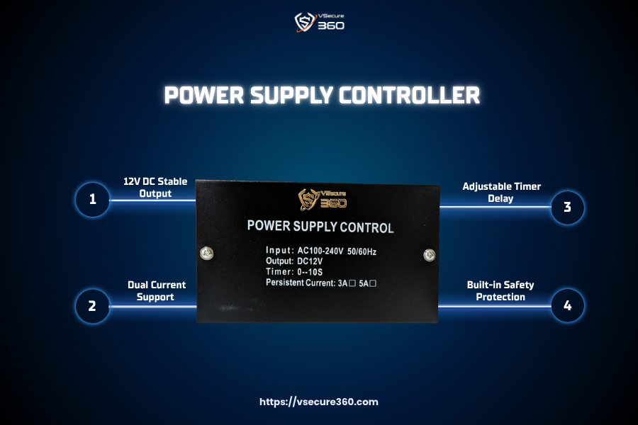 Power Supply Controller | 12V DC | Dual Current | Timer Delay | Safety Protection
