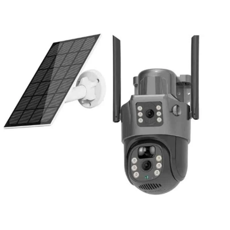 Solar powered security camera outdoor