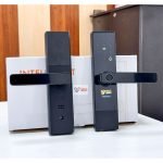 smart wifi door lock with handle